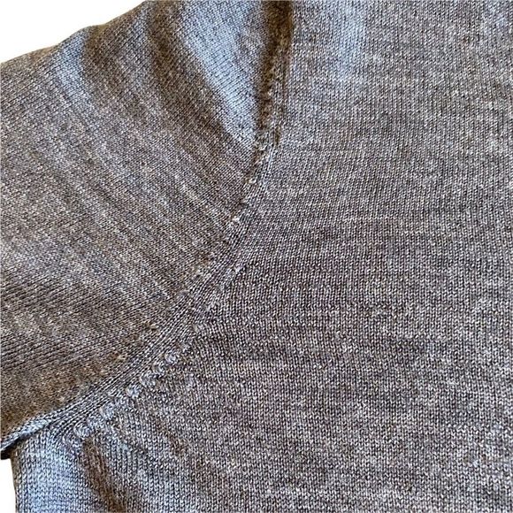 Dark Gray Max Studio Sweater with Shoulder “Rip” - Picture 8 of 12